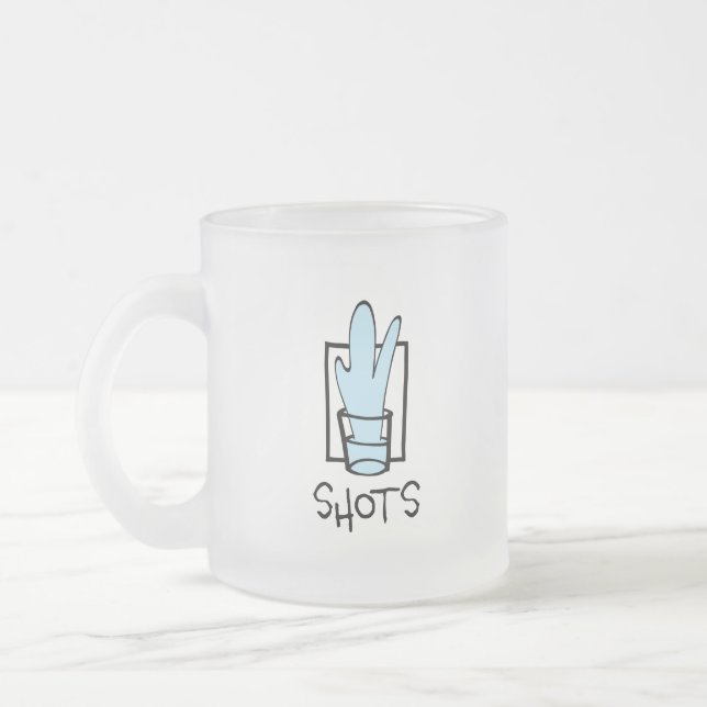 Shots Frosted Glass Mug (Left)