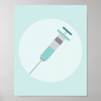 Shots, Immunizations Medical Graphic Art