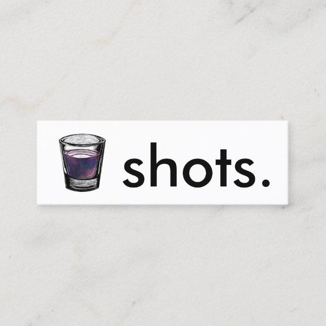 shots. loyalty punch card (Front)