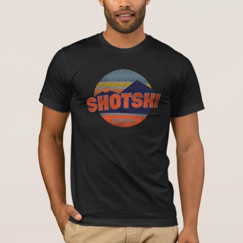 Shotski Bozeman Cool Retro Drinking T_Shirt