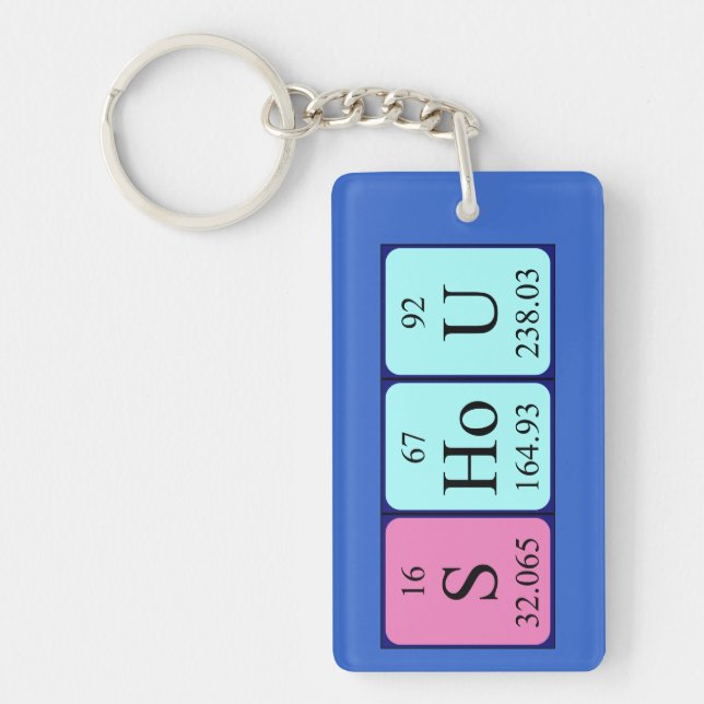 Shou periodic table name keyring (Front)