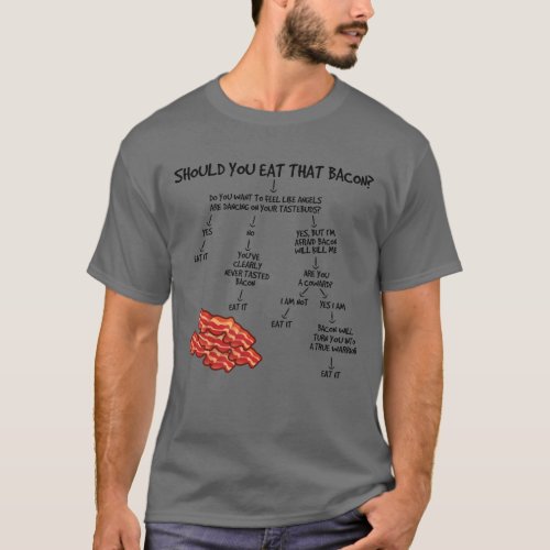 Should You Eat That Bacon Funny Bacon Lover Gift T_Shirt
