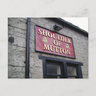 Shoulder of Mutton Pub Sign Postcard