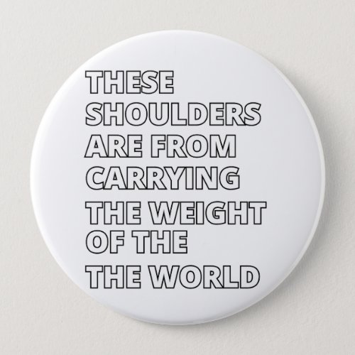  Shoulder Strength Edition gym quote Button