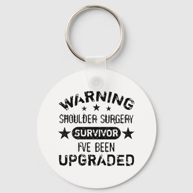 Shoulder Surgery Humor Upgraded Keychain (Front)
