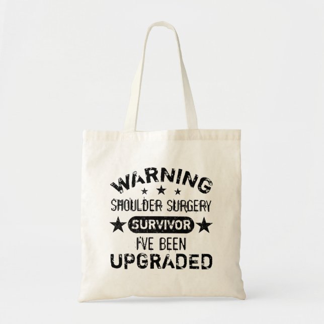 Shoulder Surgery Humor Upgraded Tote Bag (Front)