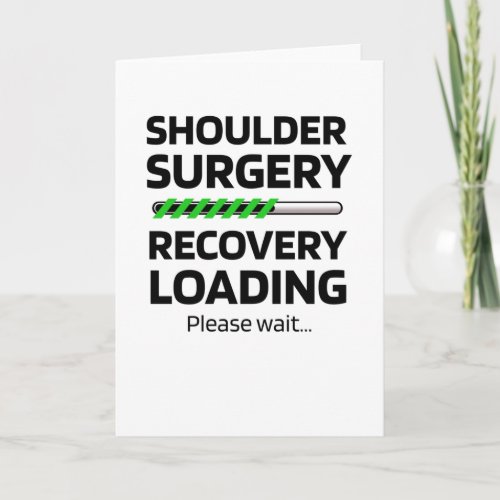 Shoulder Surgery Recovery  Shoulder Replacement Card