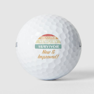 Shoulder Surgery Survivor Humor Golf Balls