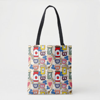 Shoulder Tote Bag in Farmers Market Jam Session