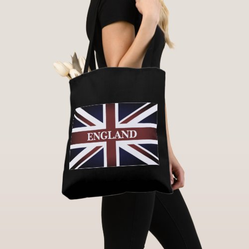 Shoulder Tote bag with British union jack flag