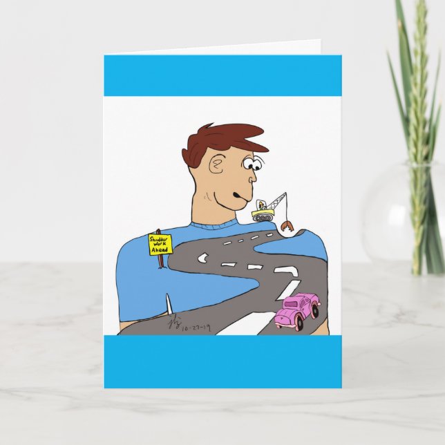 Shoulder Work / Get Well greeting card (Front)