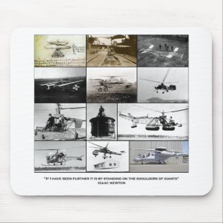 Shoulders of giants Helicopter Mouse Pad