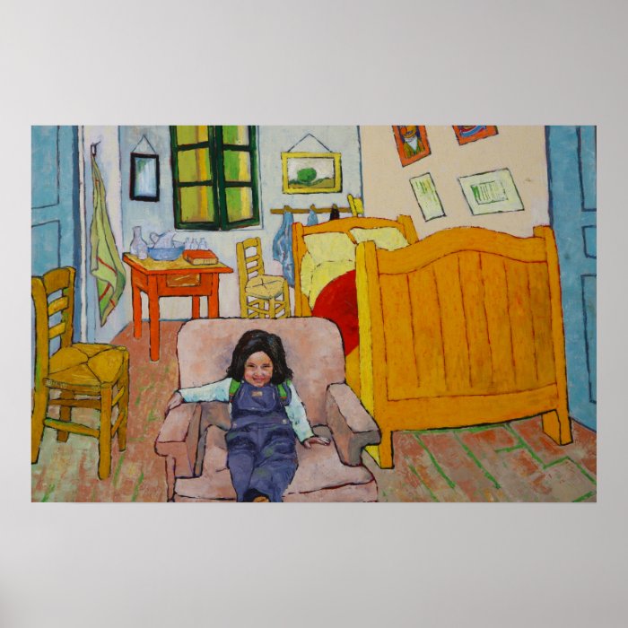 Shounie in Van Gogh's Bedroom Posters