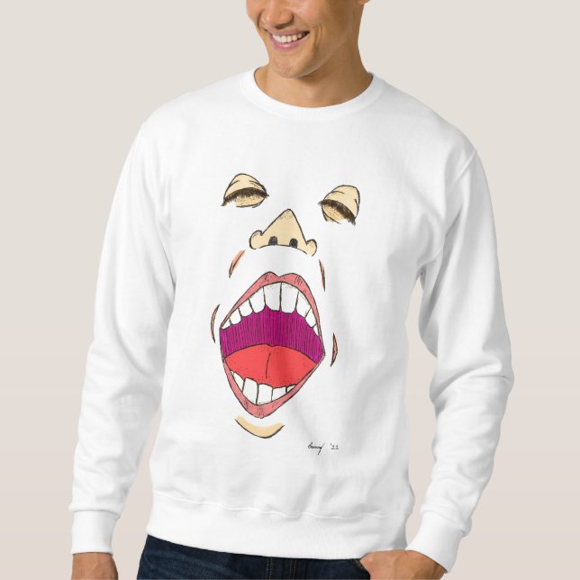 "Shout" Mens Sweatshirt (Front)