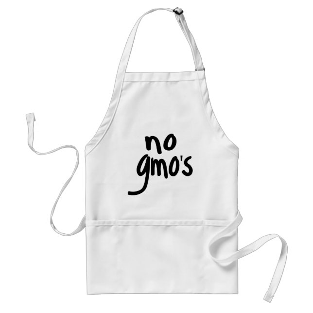 Shout No GMO's Protect our Food Adult Apron (Front)