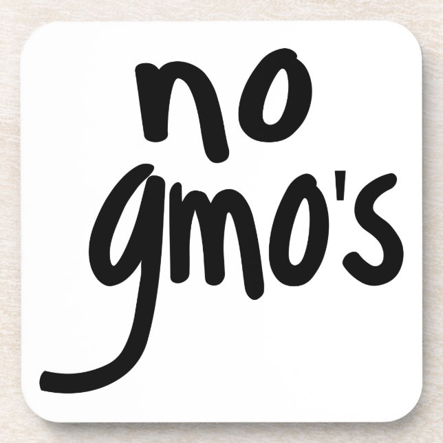 Shout No GMO's Protect our Food Drink Coaster (Front)