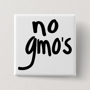 Shout No GMO's Protect our Food Pinback Button