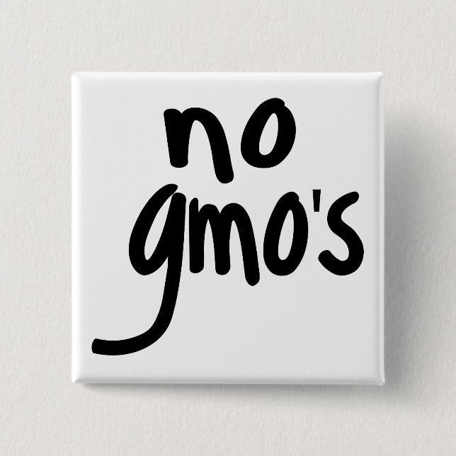 Shout No GMO's Protect our Food Pinback Button (Front)