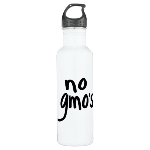 Shout No GMOs Protect our Food White Stainless Steel Water Bottle