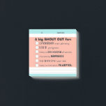Shout out employee recognition post-it award post-it notes<br><div class="desc">Fun shout-outs to your employees for everyday accomplishments! Recognition award post-its are a cheap and easy way to keep your staff engaged and motivated,  the perfect addition to work incentive programs. This one features the softer side of office life,  with kudos for giving and other social type skills.</div>