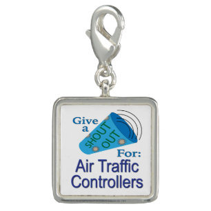 Shout Out for Air Traffic Controllers Charm