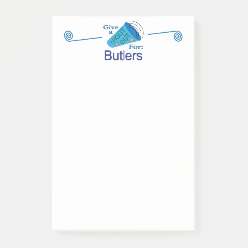 Shout Out for Butlers Post_it Notes