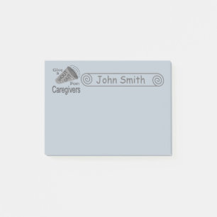 Shout Out for Caregivers 4x3 Post-it Notes