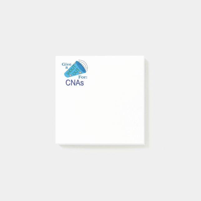 Shout Out for CNAs Post-it Notes (Front)