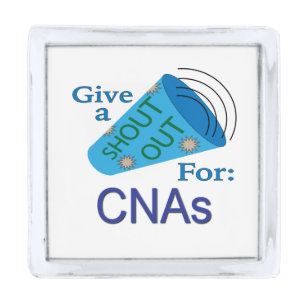 Shout Out for CNAs Silver Finish Lapel Pin