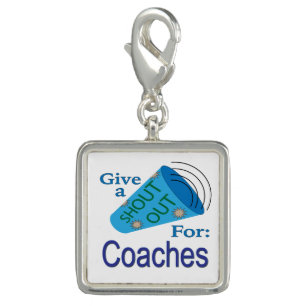 Shout Out for Coaches Charm