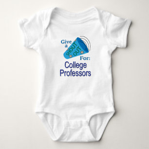 Shout Out for College Professors Baby Bodysuit