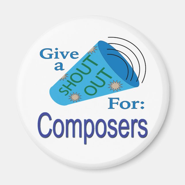 Shout Out for Composers Magnet (Front)