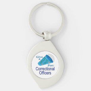 Shout Out for Correctional Officers Keychain