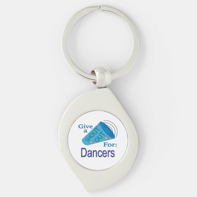 Shout Out for Dancers Keychain (Front)