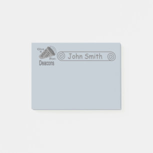 Shout Out for Deacons 4x3 Post-it Notes