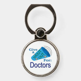 Shout Out for Doctors Phone Ring Stand