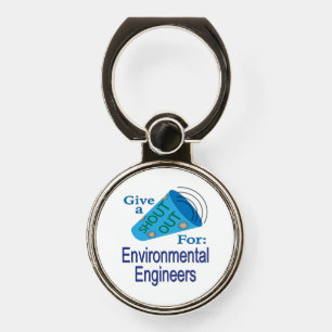 Shout Out for Environmental Engineers Phone Ring Stand