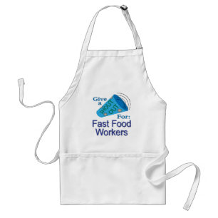 Shout Out for Fast Food Workers Adult Apron