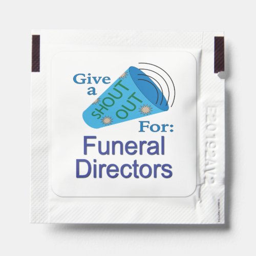 Shout Out for Funeral Directors Hand Sanitizer Packet