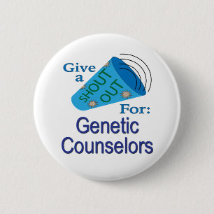 Shout Out for Genetic Counselors Button