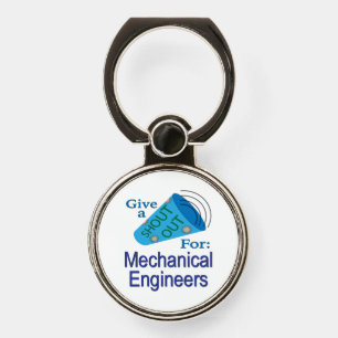 Shout Out for Mechanical Engineers Phone Ring Stand
