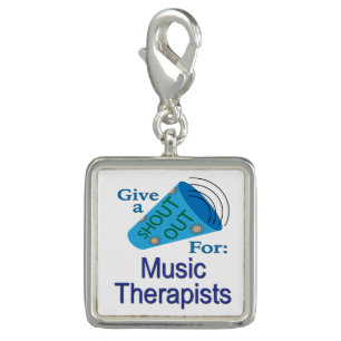 Shout Out for Music Therapists Charm