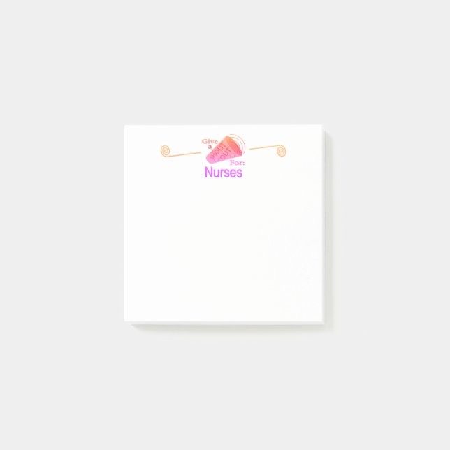 Shout Out for Nurses Post-it Notes (Front)