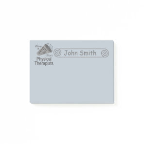 Shout Out for Physical Therapists 4x3 Post-it Notes