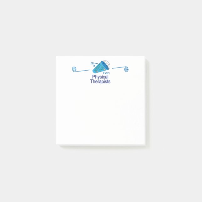 Shout Out for Physical Therapists Post-it Notes (Front)
