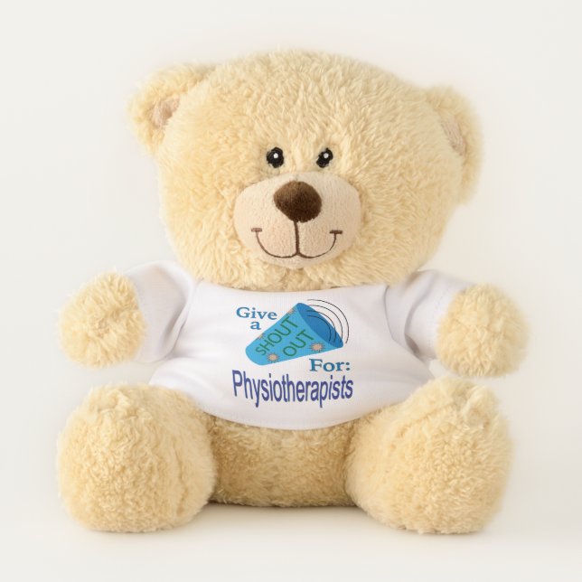 Shout Out for Physiotherapists Teddy Bear (Front)