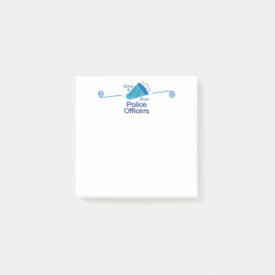 Shout Out for Police Officers Post-it Notes