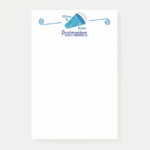 Shout Out for Postmasters Post-it Notes