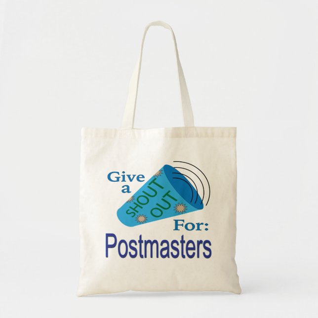 Shout Out for Postmasters Tote Bag (Front)
