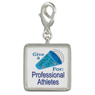 Shout Out for Professional Athletes Charm